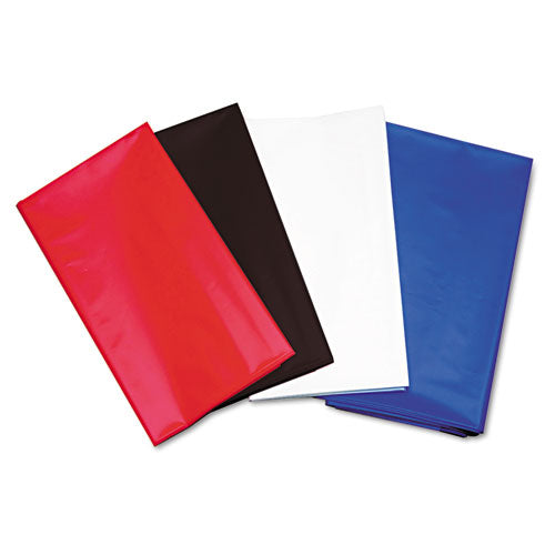 Table Set Rectangular Table Cover, Heavyweight Plastic, 54" X 108", Red, 6/pack.