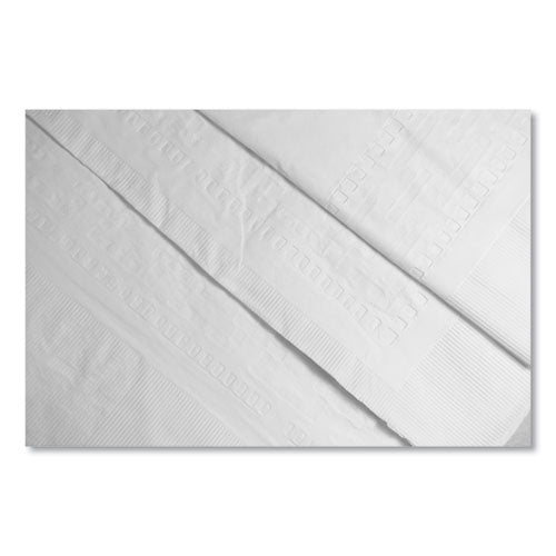 Table Set Poly Tissue Table Cover, 54" X 108", White, 6/pack.