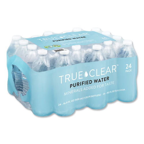 Purified Bottled Water, 16.9 Oz Bottle, 24 Bottles/carton.