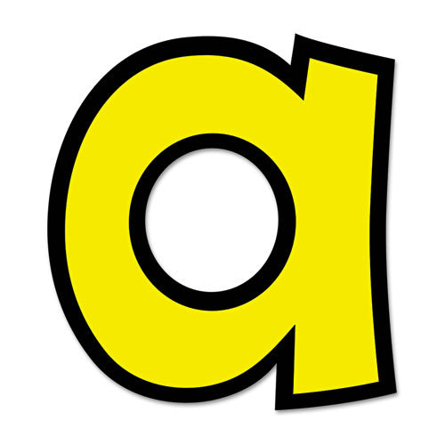 Ready Letters Playful Combo Set, Yellow, 4"h, 216/set.