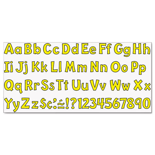 Ready Letters Playful Combo Set, Yellow, 4"h, 216/set.