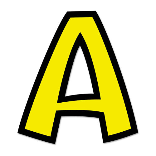Ready Letters Playful Combo Set, Yellow, 4"h, 216/set.
