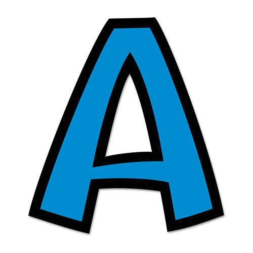 Ready Letters Playful Combo Set, Blue, 4"h, 216/set.