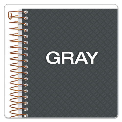 Gold Fibre Personal Notebooks, 1-subject, Medium/college Rule,Designer Gray Cover, (100) 7 X 5 Sheets