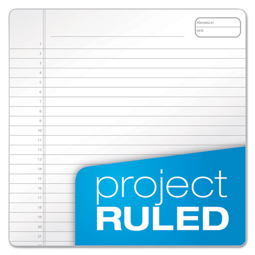 Gold Fibre Wirebound Project Notes Pad, Project-management Format, Navy Cover, 70 White 8.5 X 11.75 Sheets.