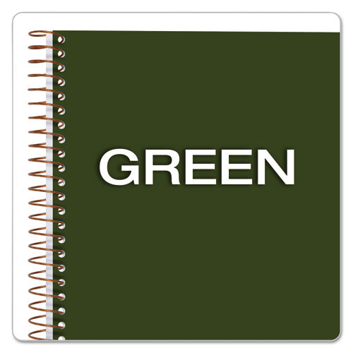 Gold Fibre Wirebound Project Notes Book, 1-subject, Project-management Format, Green Cover, (84) 9.5 X 7.25 Sheets.