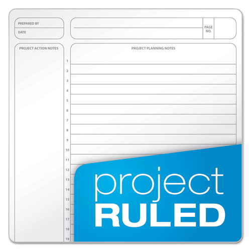 Gold Fibre Wirebound Project Notes Book, 1-subject, Project-management Format, Green Cover, (84) 9.5 X 7.25 Sheets.