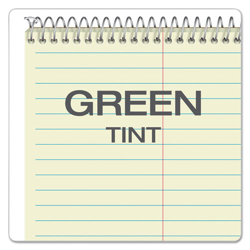 Steno Pads, Gregg Rule, Green Cover, 80 Green-tint 6 X 9 Sheets, 6/pack.