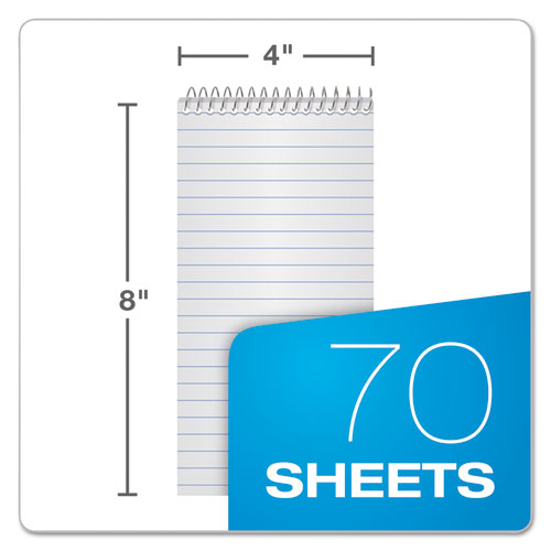 Earthwise By Ampad Recycled Reporter's Notepad, Gregg Rule, White Cover,70 White 4 X 8 Sheets