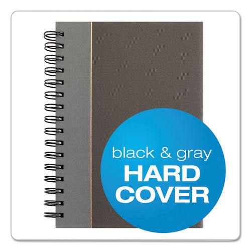 Royale Wirebound Business Notebooks, 1-subject, Medium/college Rule,Black/gray Cover, (96) 8.25 X 5.88 Sheets