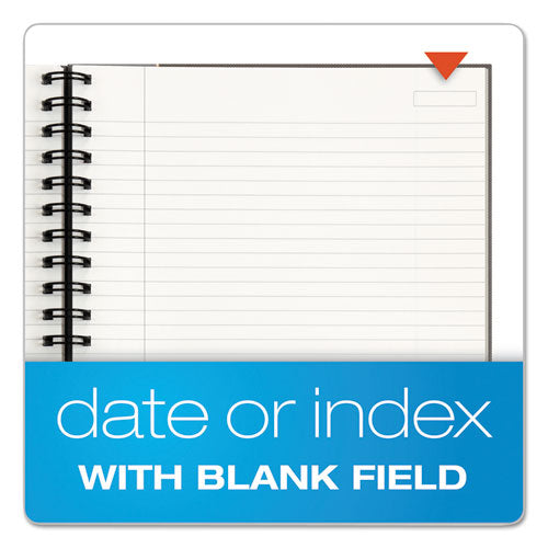 Royale Wirebound Business Notebooks, 1-subject, Medium/college Rule,Black/gray Cover, (96) 8.25 X 5.88 Sheets