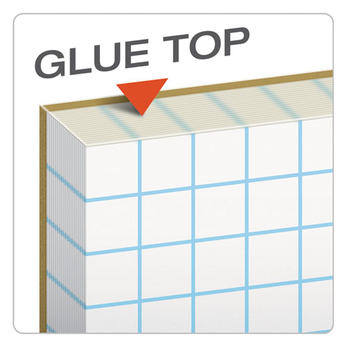 Cross Section Pads, Cross-section Quadrille Rule (4 Sq/in, 1 Sq/in), 50 White 8.5 X 11 Sheets.