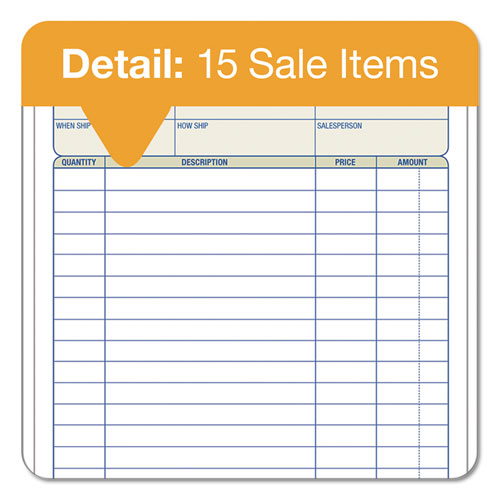Sales Order Book, Two-part Carbonless, 7.94 X 5.56, 50 Forms Total.