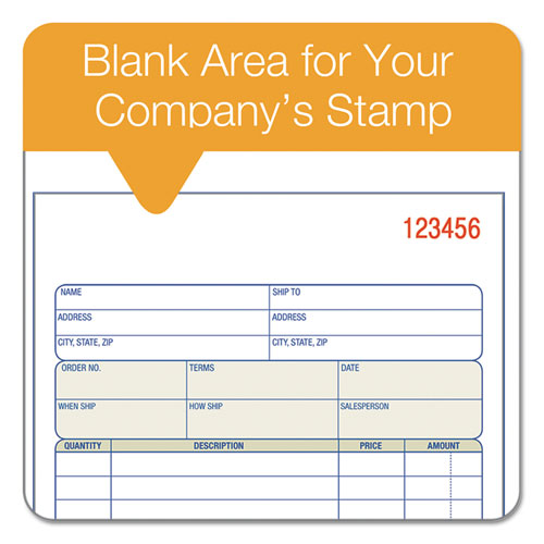Sales Order Book, Two-part Carbonless, 7.94 X 5.56, 50 Forms Total.