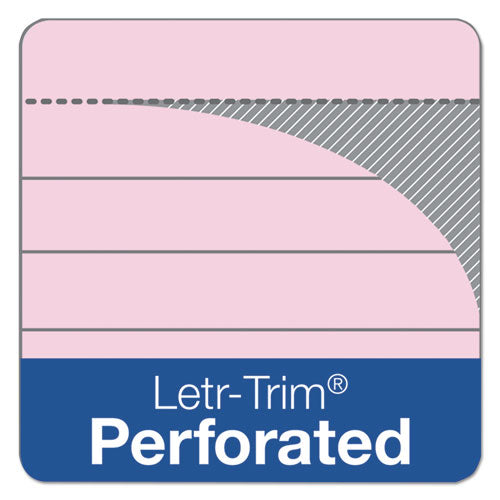 Prism + Colored Writing Pads, Narrow Rule, 50 Pastel Pink 5 X 8 Sheets, 12/pack.
