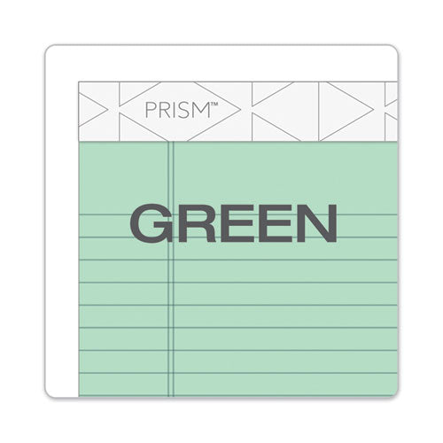 Prism + Colored Writing Pads, Narrow Rule, 50 Pastel Green 5 X 8 Sheets, 12/pack.