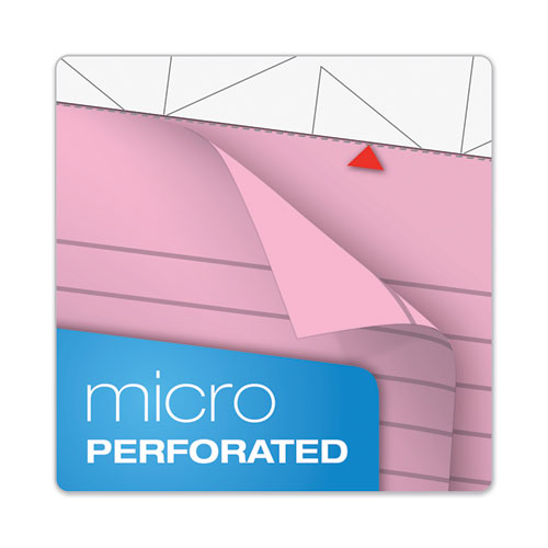 Prism + Colored Writing Pads, Wide/legal Rule, 50 Pastel Pink 8.5 X 11.75 Sheets, 12/pack.