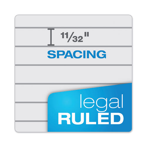 Prism + Colored Writing Pads, Wide/legal Rule, 50 Pastel Gray 8.5 X 11.75 Sheets, 12/pack.