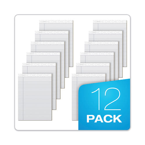 Prism + Colored Writing Pads, Wide/legal Rule, 50 Pastel Gray 8.5 X 11.75 Sheets, 12/pack.