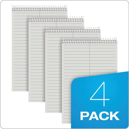 Prism Steno Pads, Gregg Rule, Gray Cover, 80 Gray 6 X 9 Sheets, 4/pack.