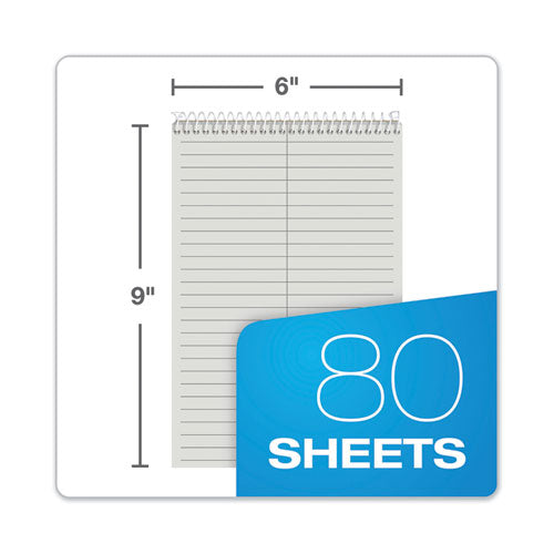 Prism Steno Pads, Gregg Rule, Gray Cover, 80 Gray 6 X 9 Sheets, 4/pack.