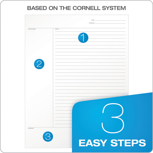 Focusnotes Steno Pad, Pitman Rule, Blue Cover, 80 White 6 X 9 Sheets.