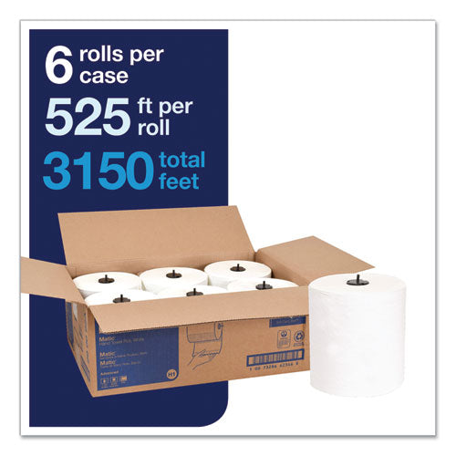 Advanced Matic Hand Towel Roll, 2-ply, 7.7" X 525 Ft, White, 643/roll, 6 Rolls/carton.