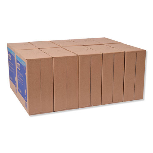 Industrial Paper Wiper, 4-ply, 8.54 X 16.5, Unscented, Blue, 90 Towels/box, 10 Boxes/carton.