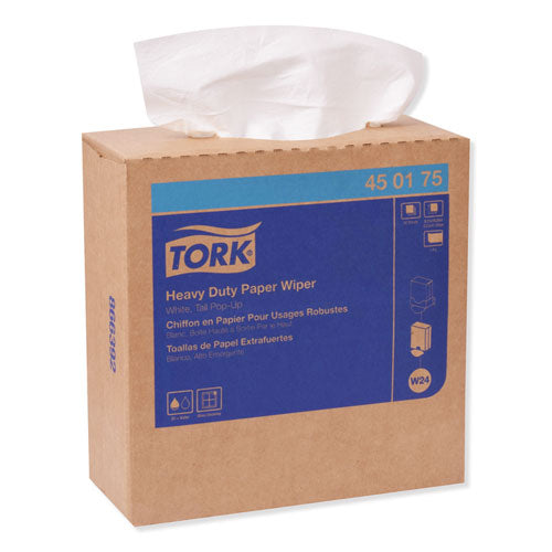 Heavy-duty Paper Wiper, 1-ply, 9.25 X 16.25, Unscented, White, 90 Wipes/box, 10 Boxes/carton.