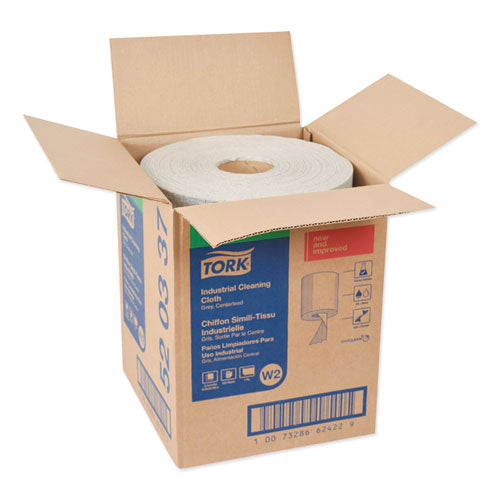 Industrial Cleaning Cloths, 1-ply, 12.6 X 10, Gray, 500 Wipes/roll.