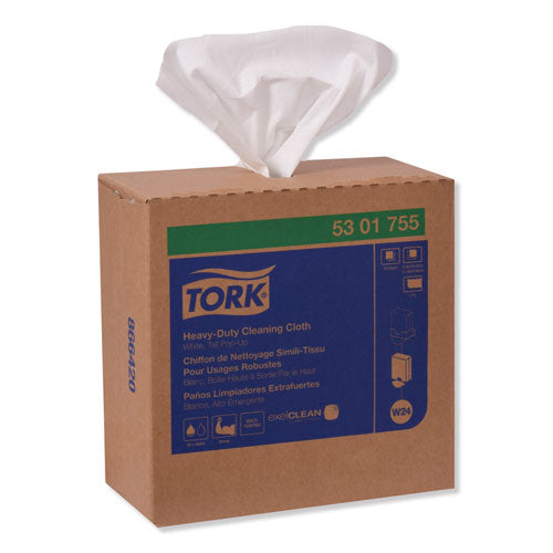 Heavy-duty Cleaning Cloth, 8.46 X 16.13, White, 80/box, 5 Boxes/carton.