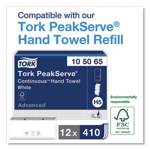 Peakserve Continuous Hand Towel Dispenser, 14.57 X 3.98 X 28.74, White.