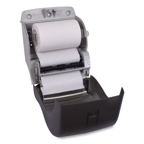 Hand Towel Dispenser, Electronic, 11.78 X 9.12 X 14.39, Translucent Smoke.