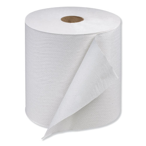 Hardwound Roll Towel, 1-ply, 7.88" X 1,000 Ft, White, 6 Rolls/carton.