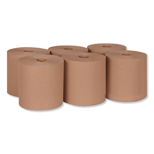 Hardwound Roll Towel, 1-ply, 7.88" X 1,000 Ft, Natural, 6 Rolls/carton.