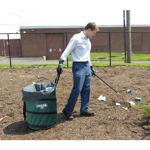 Nifty Nabber Bagger, 40 Gal, Nylon, Green.