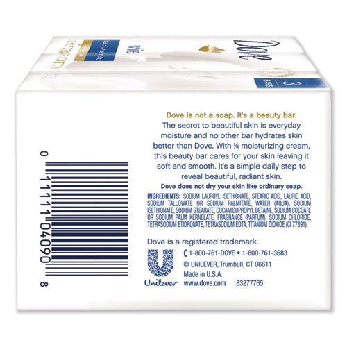 White Beauty Bar, Light Scent, 3.17 Oz, 12/carton.