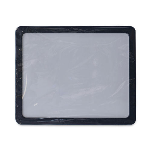 Recycled Cubicle Dry Erase Board, 15.88 X 12.88, White Surface, Charcoal Plastic Frame.