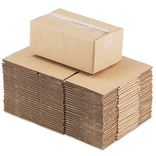 Fixed-depth Corrugated Shipping Boxes, Regular Slotted Container (rsc), 6" X 10" X 4", Brown Kraft, 25/b.undle