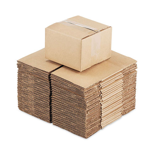 Fixed-depth Brown Corrugated Shipping Boxes,Regular Slotted Container (rsc), Large, 12" X 12" X 7", Brown Kraft, 25/bundle