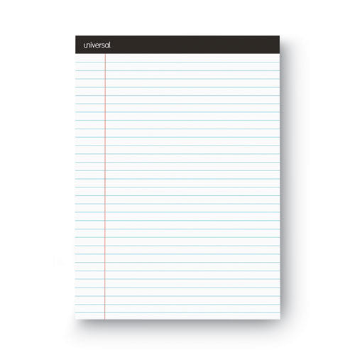 Premium Ruled Writing Pads With Heavy-duty Back,Wide/legal Rule, Black Headband, 50 White 8.5 X 11 Sheets, 12/pack