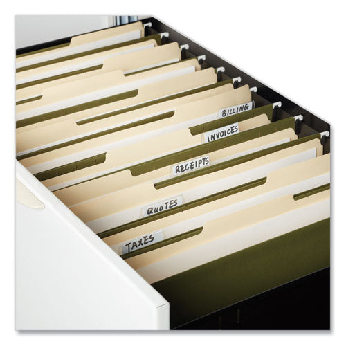 Hanging File Folders, Legal Size, 1/5-cut Tabs, Standard Green, 50/carton.