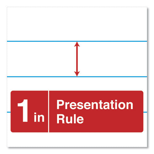 Easel Pads/flip Charts, Presentation Format (1" Rule), 27 X 34, White, 50 Sheets, 2/carton.