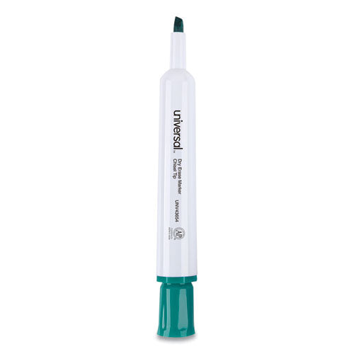 Dry Erase Marker, Broad Chisel Tip, Green, Dozen.