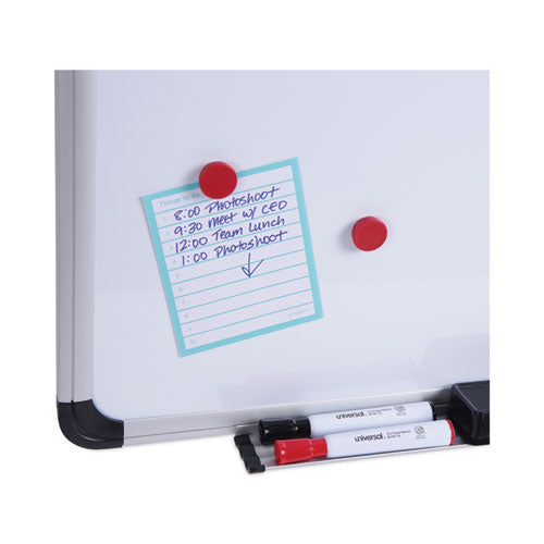 Magnetic Steel Dry Erase Marker Board, 24 X 18, White Surface, Aluminum/plastic Frame.