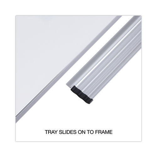 Magnetic Steel Dry Erase Marker Board, 24 X 18, White Surface, Aluminum/plastic Frame.