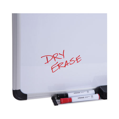 Magnetic Steel Dry Erase Marker Board, 24 X 18, White Surface, Aluminum/plastic Frame.