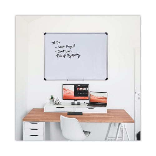 Magnetic Steel Dry Erase Marker Board, 48 X 36, White Surface, Aluminum/plastic Frame.