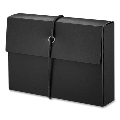 Poly Index Card Box, Holds 100 3 X 5 Cards, 3 X 1.33 X 5, Plastic, Black/blue, 2/pack.