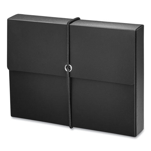 Poly Index Card Box, Holds 100 4 X 6 Cards, 4 X 1.33 X 6, Plastic, Black/blue, 2/pack.